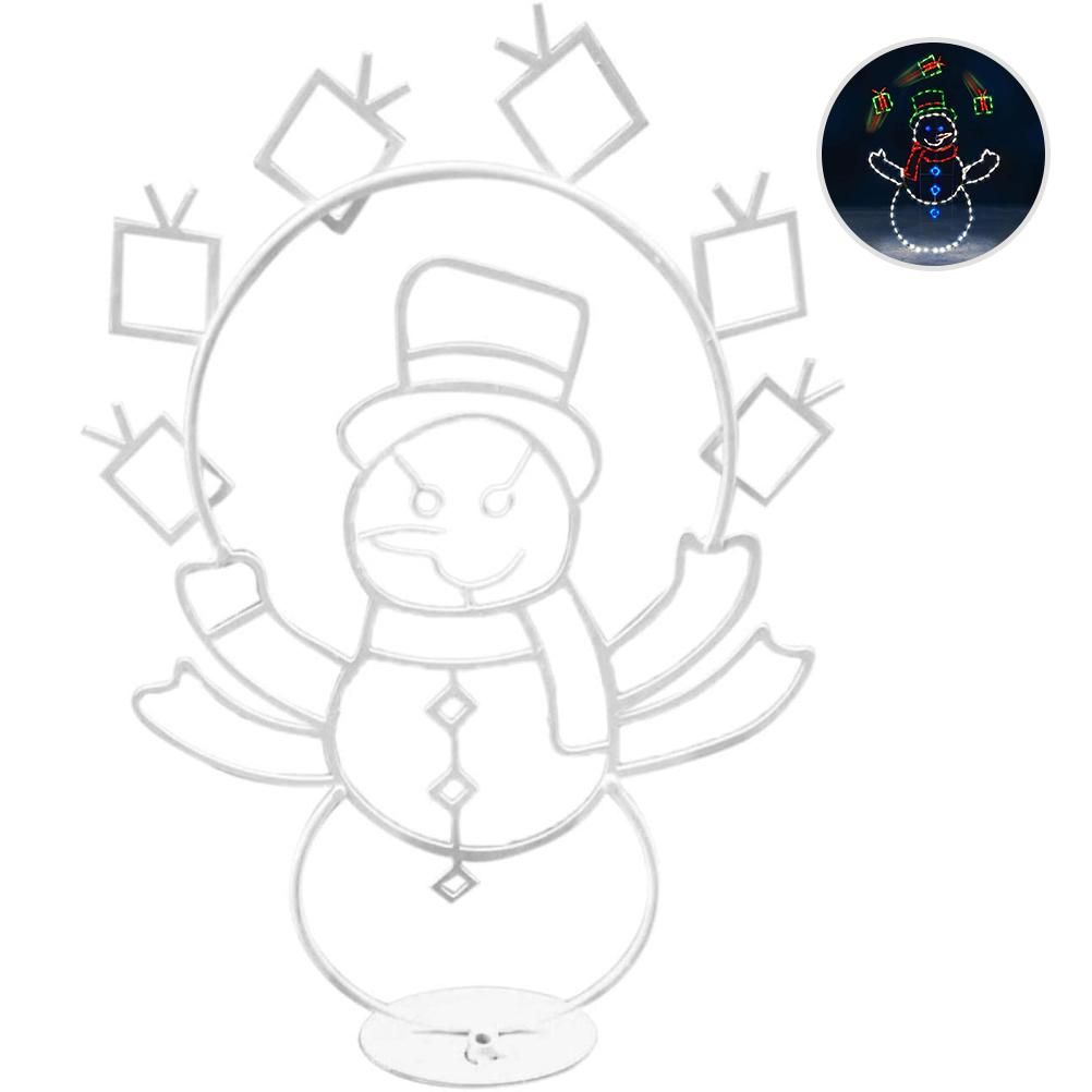 Christmas Fun Animated Ornaments Light String Garden Snow Glowing Decorative Frame Sign Indoor Outdoor Celebration Decor โ image 2