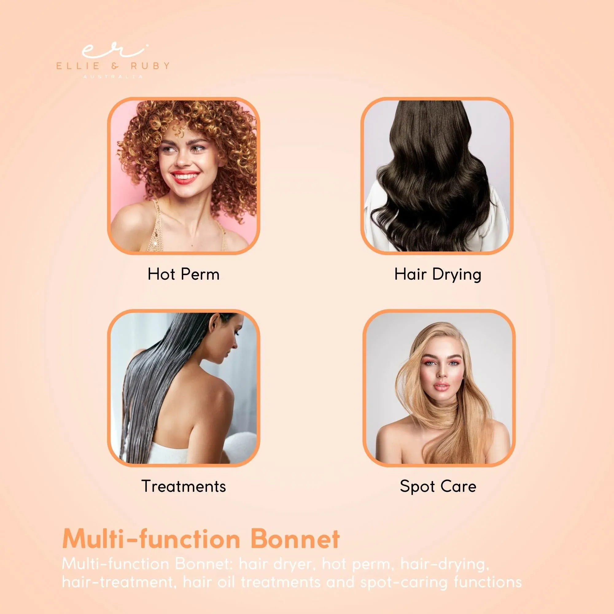 Ellie & Ruby Free Standing Hair Dryer Hood - Adjustable Salon Hairdryer — image 5