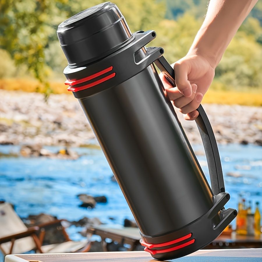 1pc Large Capacity Stainless Steel Insulated Water Bottle - Portable, Reusable Thermal Flask for Hot and Cold Beverages, Hand Wash Only, Multipurpose Outdoor — image 3
