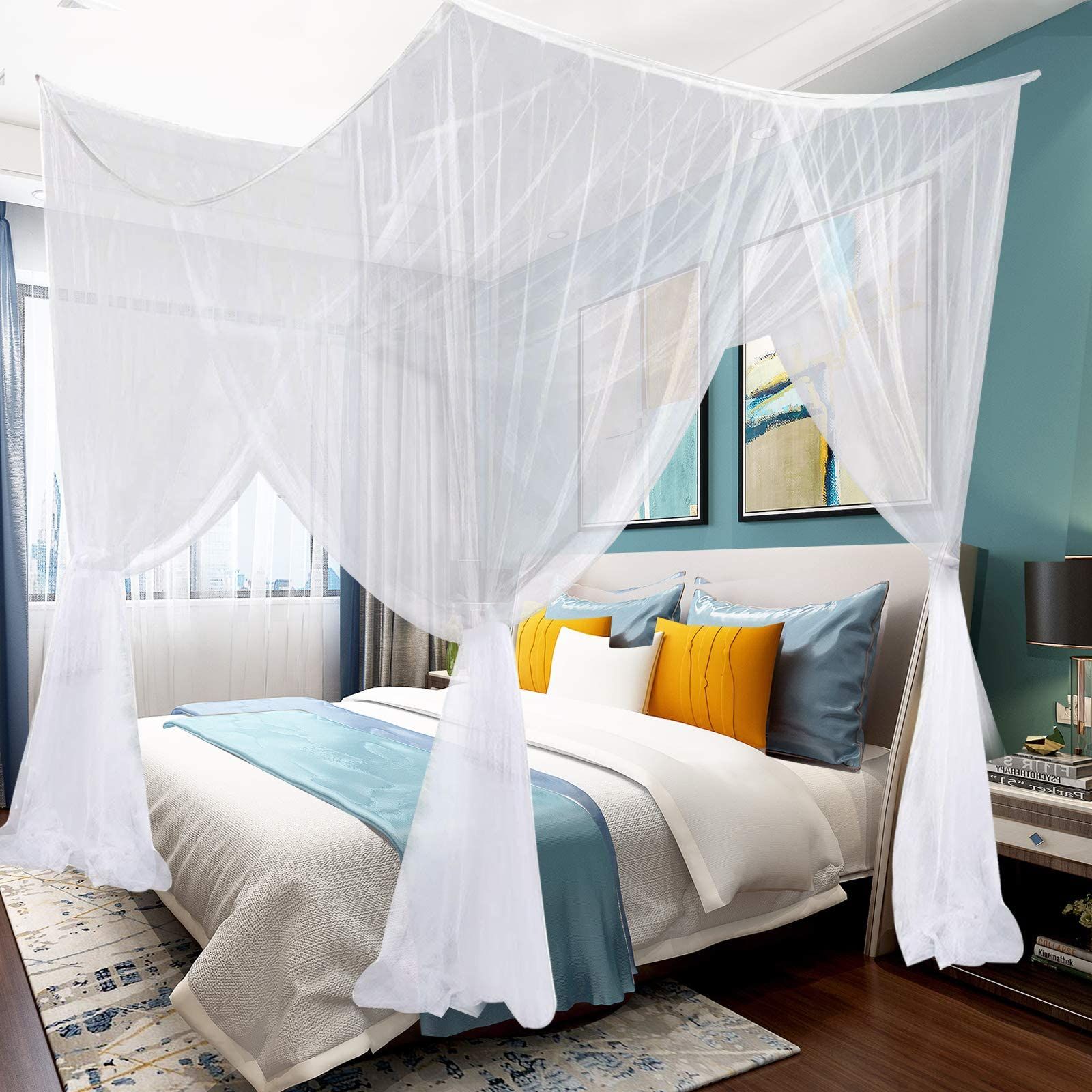 King Bed Canopy Curtains for Decor Cribs — image 4