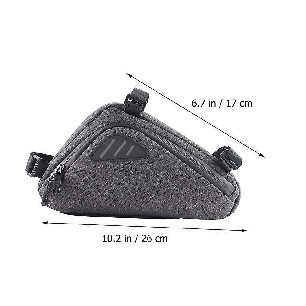 1Pc Bike Front Frame Storage Bag Bike Accessories Bike Saddle Bag โ image 2