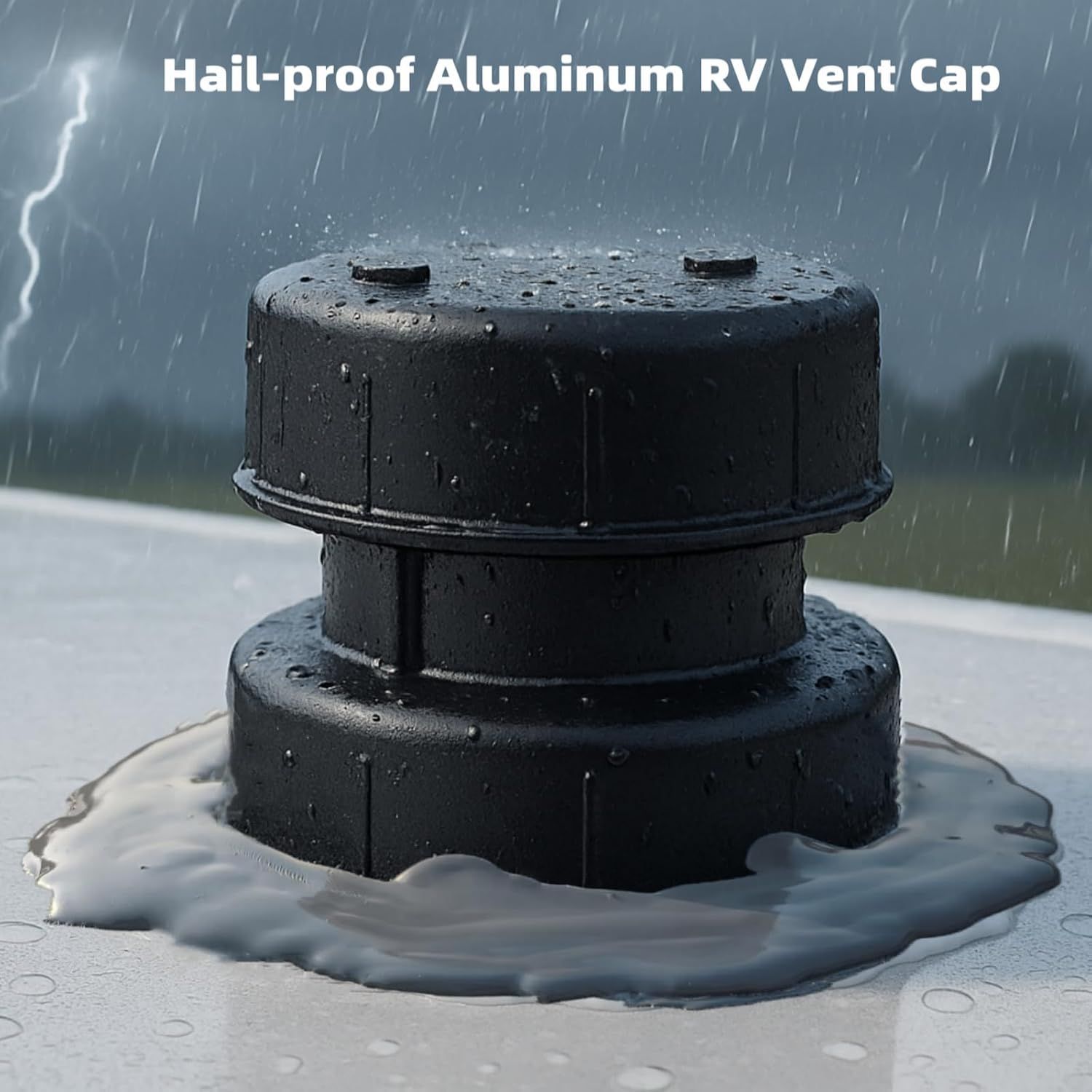 RV Plumbing Vent Cap - Aluminum Trailer Roof Pipe Vent Cover - Weatherproof Durable Replacement for RV Camper Motorhome - White 1-Pack โ image 6