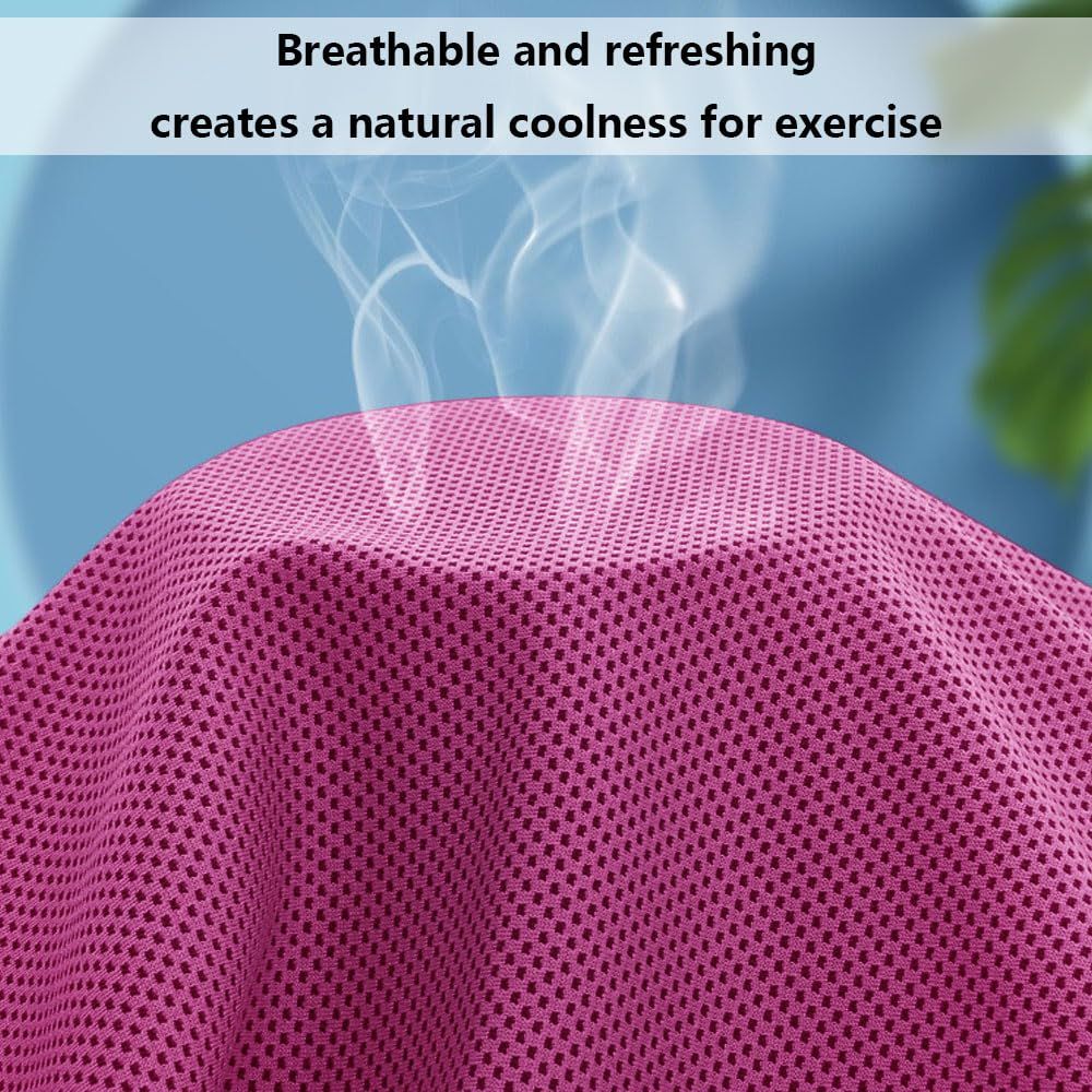 1 Pack Sports Towel with Silicone Storage Bag and Carabiner Clip, Quick Dry Stay Cool Chilly Towel for Yoga Running — image 3