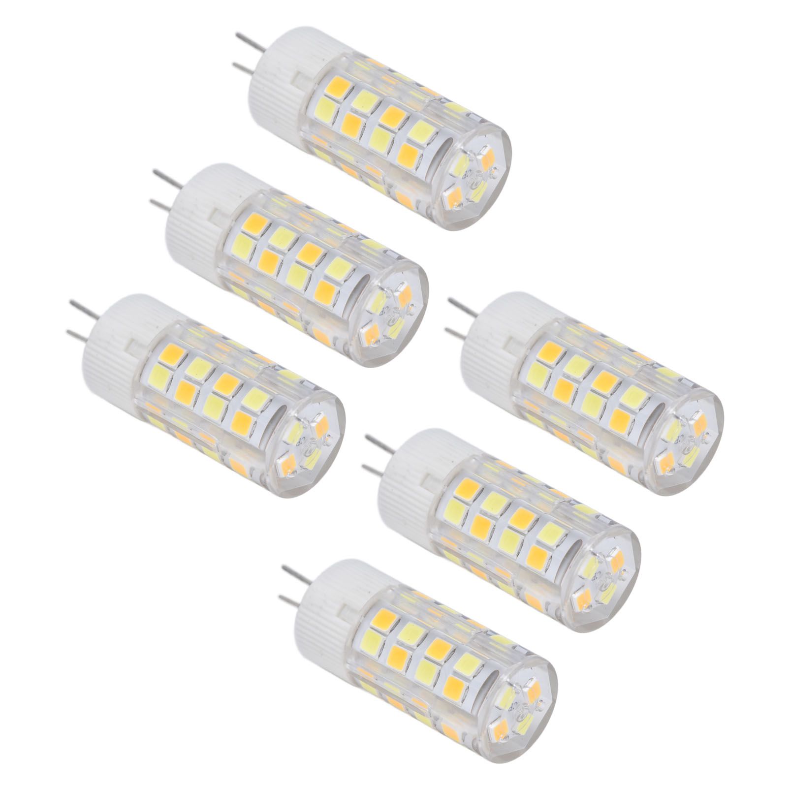 6PCS G4 Light Bulb 3 Light Color 220V Small Ceiling Lamp Bulb Wall Lamp Bulb for Home OfficeG4 5W 52LED — image 3
