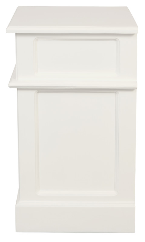 Tasmania 1 Solid Door 1 Drawer Bedside (White) โ image 4