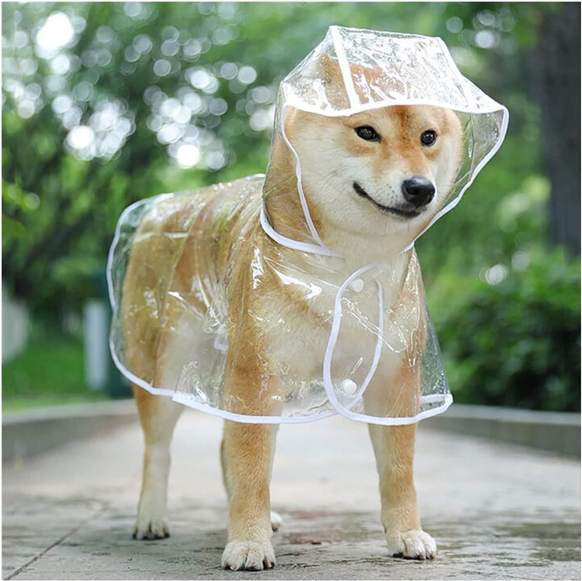 Dog Raincoat - Dog Raincoat with Hood - Waterproof Raincoat - Comprehensive Protection - Bite-Resistant Pet Rain Poncho - For Small to Medium Dogs - Size XL — image 5