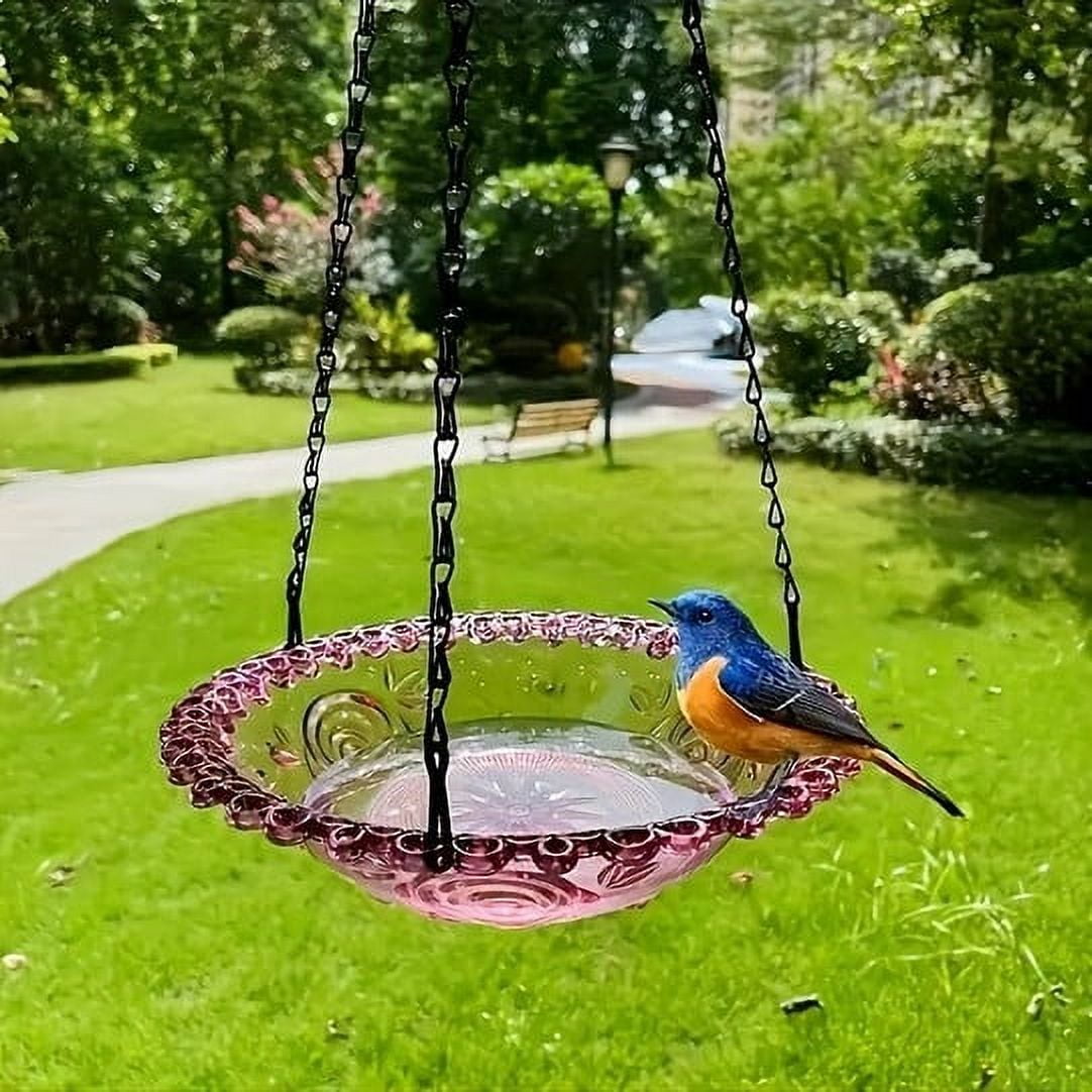Bird Feeders for Outdoors Hanging Bird Feeder Wild Birds Feeder, Birdfeeders Outside Hanging, Wild Small Large Bowl Feeders for Garden (Diameter 15.7", Hight — image 5