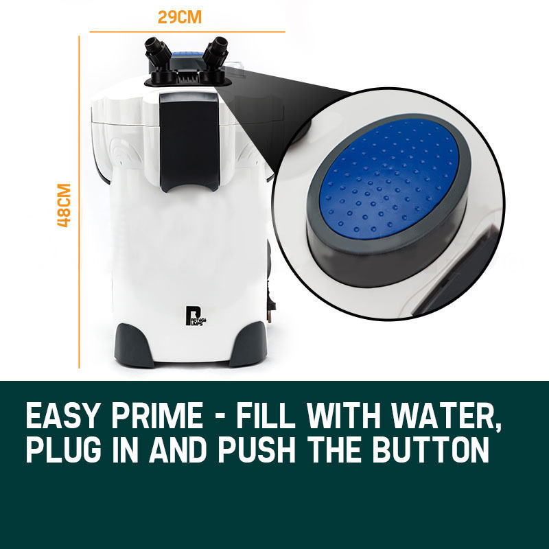 PROTEGE Aquarium External Canister Filter Aqua Fish Tank Multi Stage Pond Pump UV Light — image 4