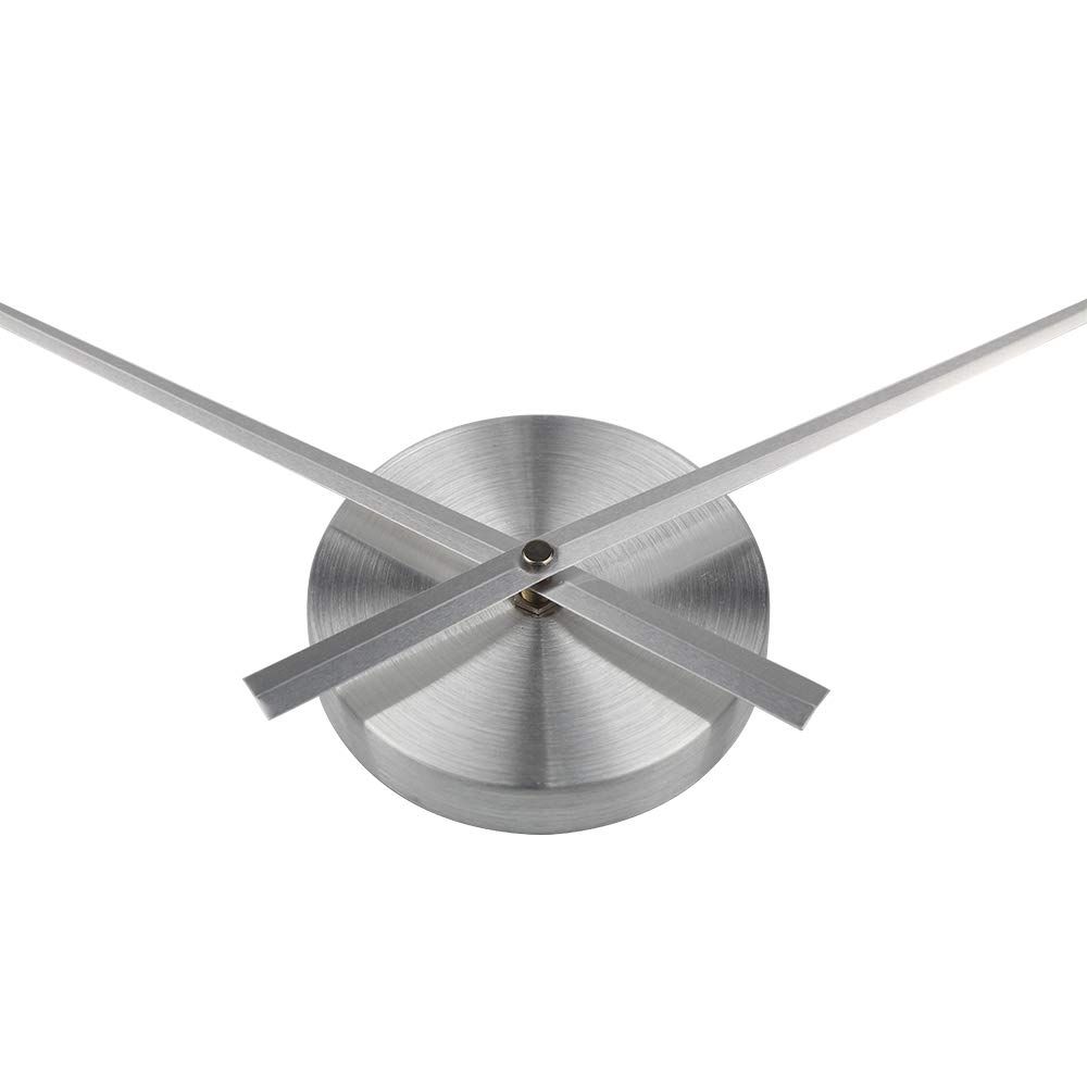 3D Clock Hands, DIY Large Clock Hands Needles Wall Clocks 3D Home Art Decor Quartz Clock Mechanism Accessories (Silver) — image 3
