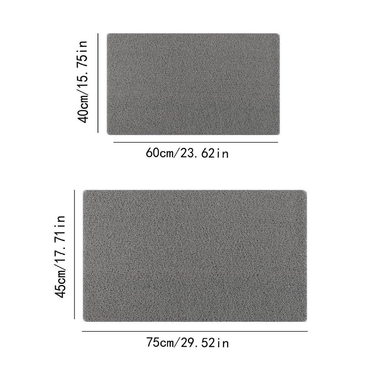 Anti Slip Bathroom Mat Non Slip Shower Floor Mat Quick Dry Soft Comfortable Rug - Grey-40 × 60cm — image 4
