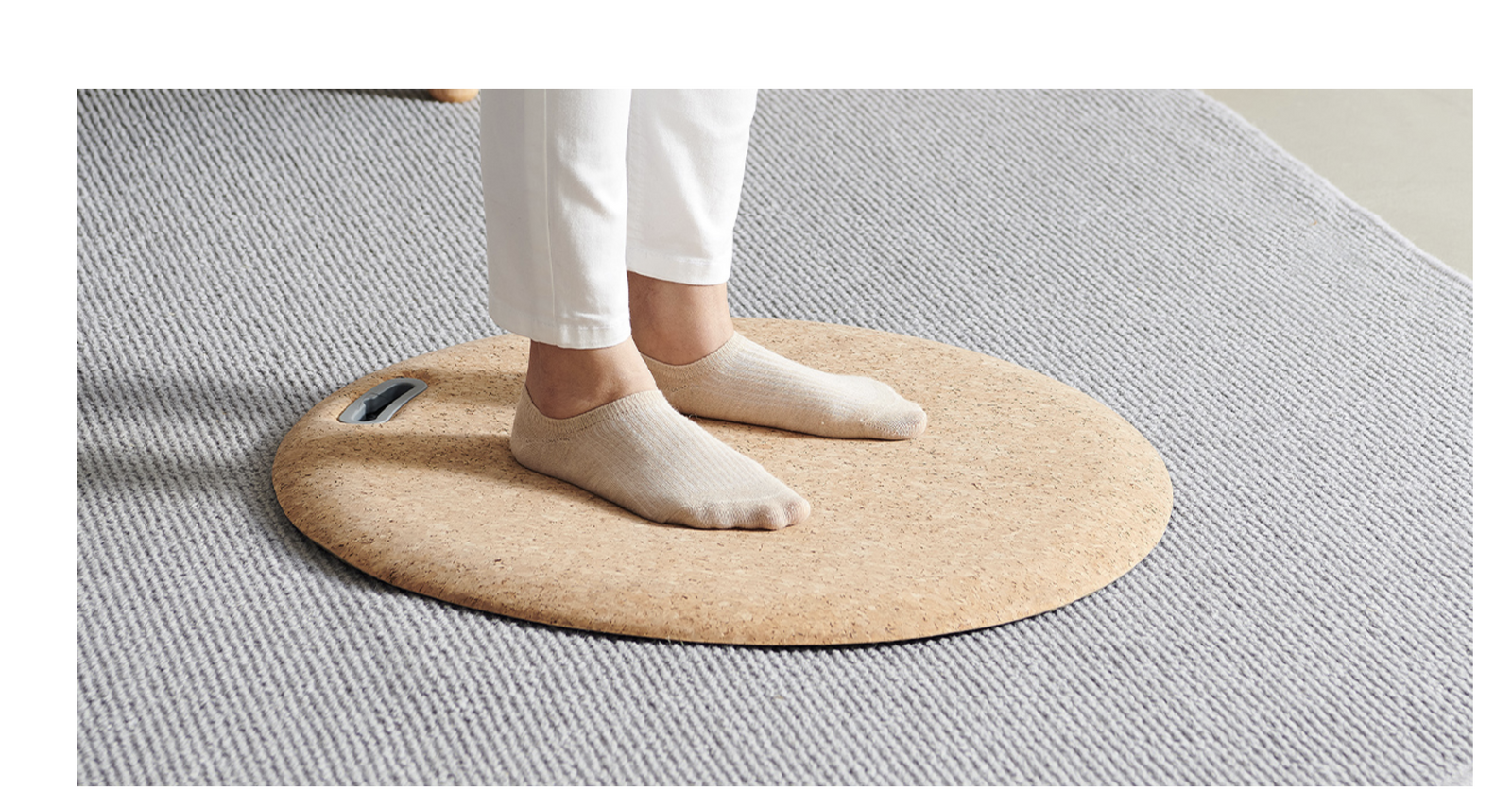 UFOU Designer Anti Fatigue Cork Standing Desk Mat for Home Office Premium — image 4