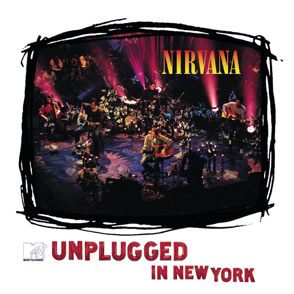 Nirvana MTV Unplugged Vinyl Album & Crosley Record Storage Display Stand — image 2