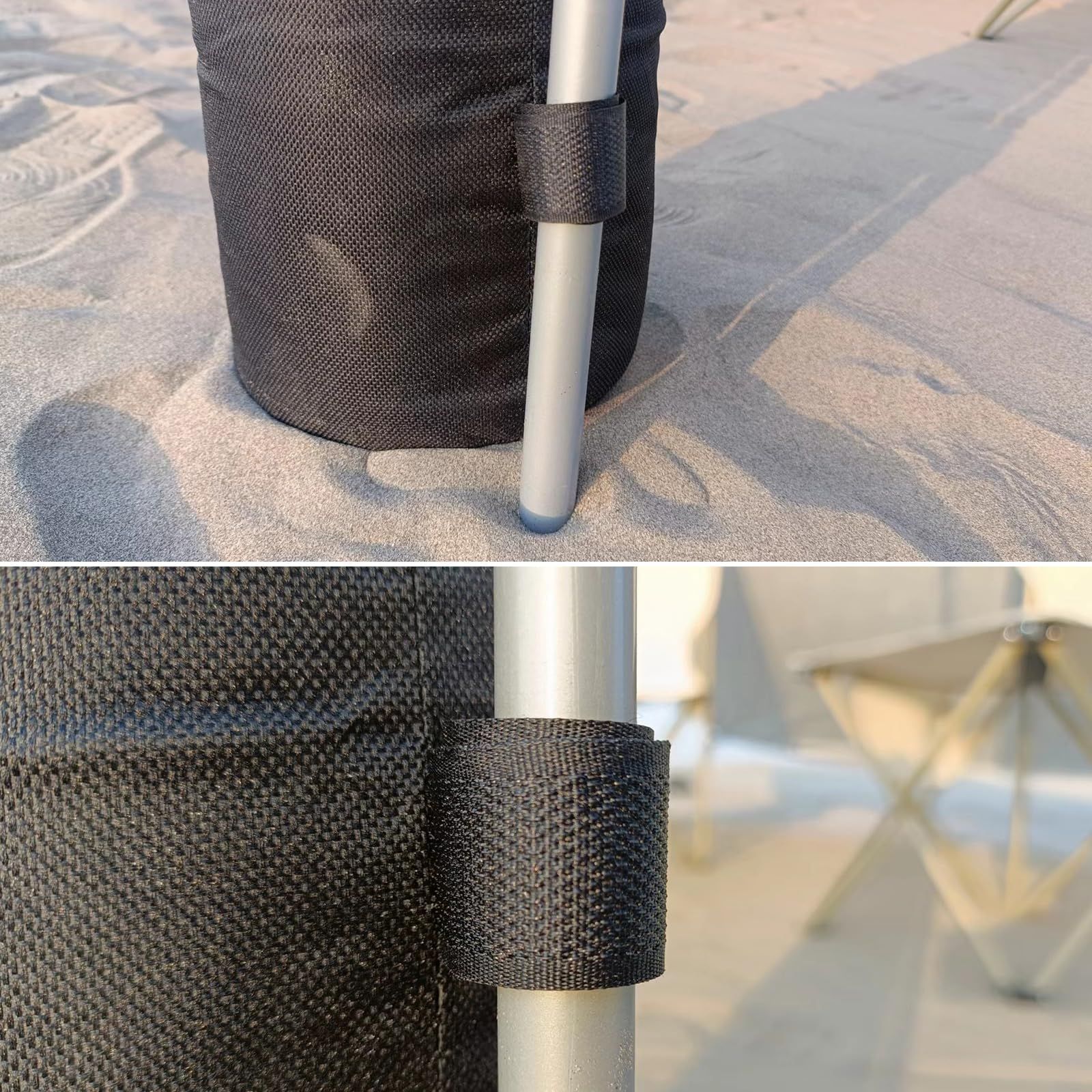 Canopy Sand Bags Weight Bags Heavy Duty Canopy Weights Black Large Tent Weights for Outdoor Canopy Tent Instant Shelters โ image 5