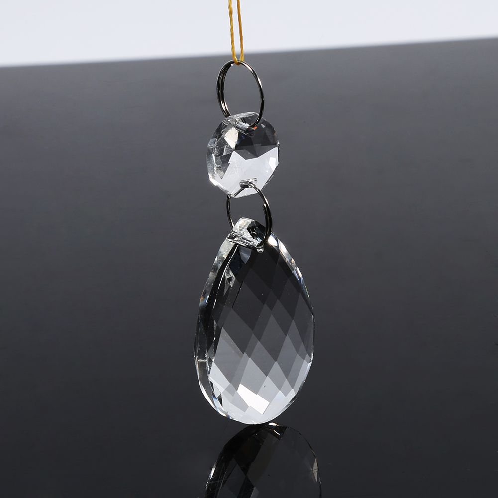 10Pcs Clear Glass Crystal Prisms Chandelier Pendant Light Lamp Part Drops DIY Accessories โ image 5
