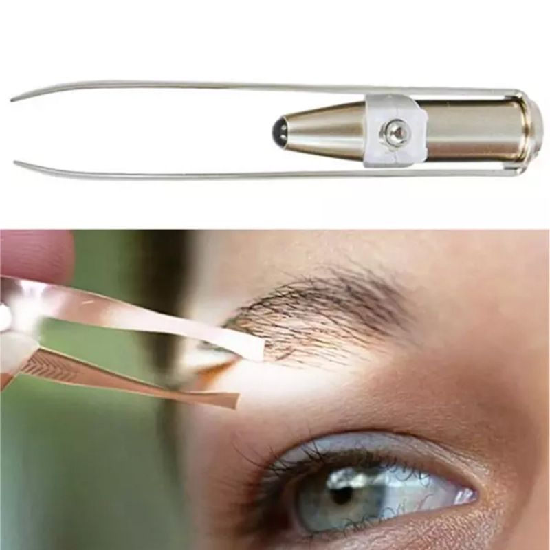 Tweezers with LED Light. Eyebrow and Eyelash Hair Removal Tool. Pluck & Trim Unwanted Hairs. Illuminate Dark Areas โ image 4