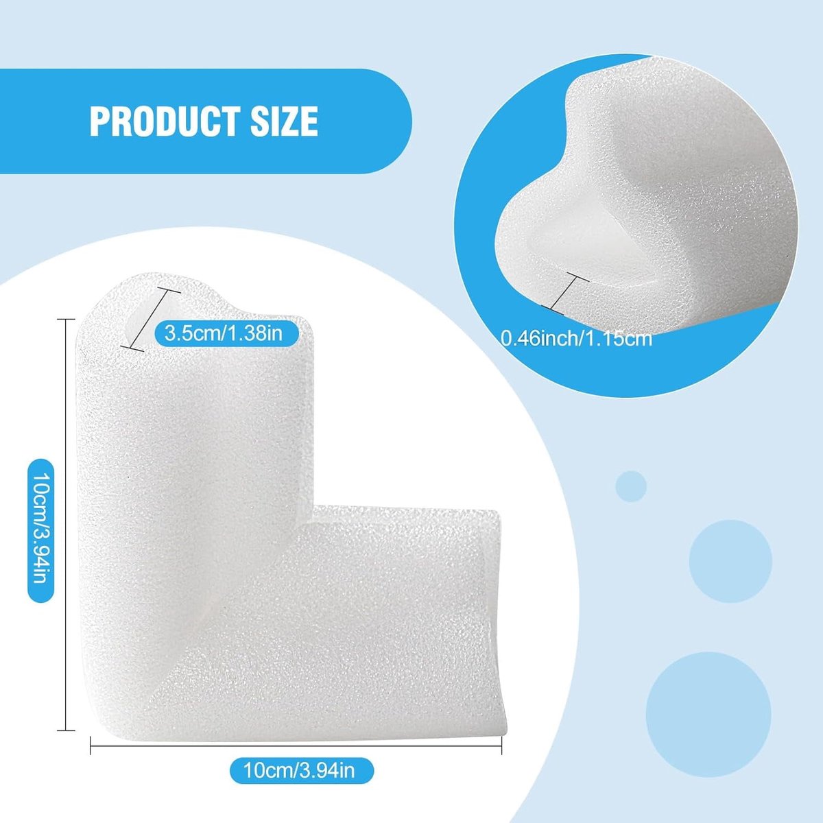 36-Piece Thick Foam Corner Protectors for TVs, Pictures, and Mirrors - Picture Frame Shipping & Packaging - Book Corner Shipping Supplies โ image 5
