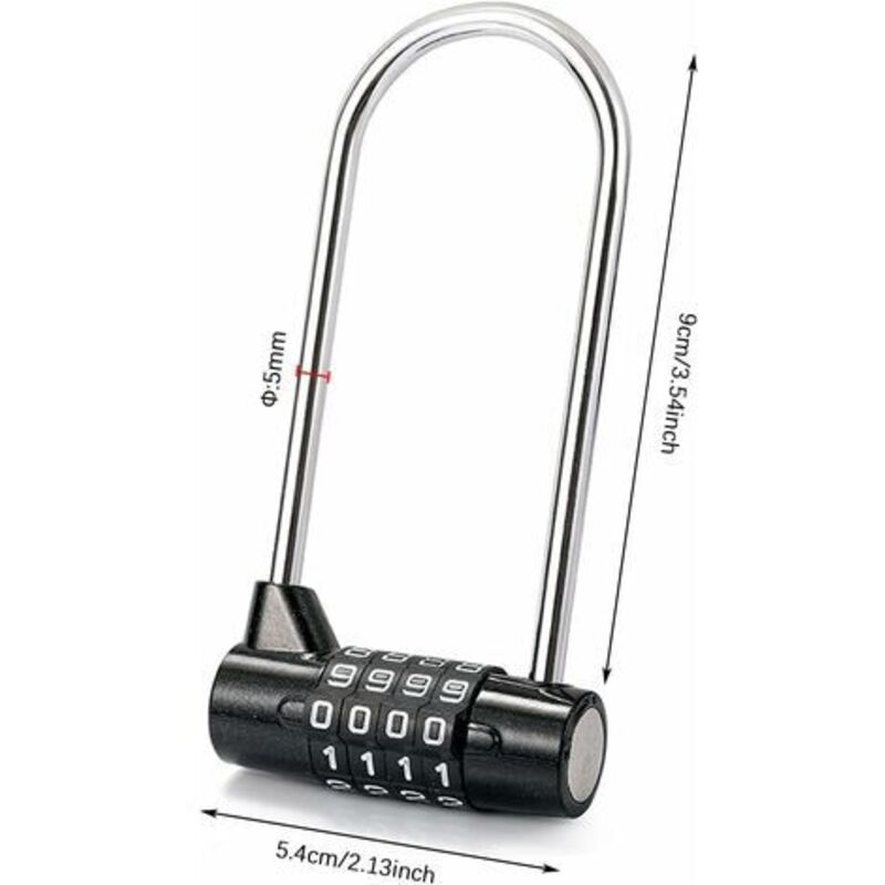 Master Lock Combination Padlock Digital Password Padlock 4 Digit Combination Lock For Gym, School, Work Lockers — image 3