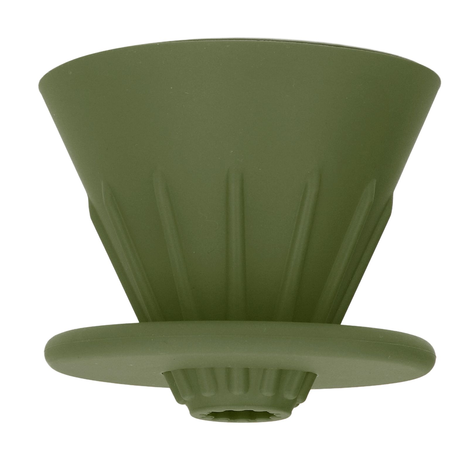 Silicone Coffee Dripper Reusable Cone Coffee Filter Holder for Travel Hiking Camping Home OfficeGreen โ image 5
