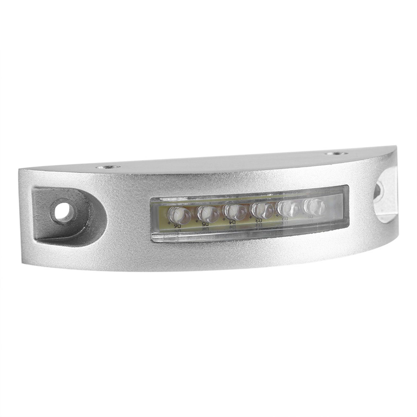 Casting Aluminum Solar Power 6 LED Waterproof Driveway Pathway Light Road Step Lamp Red — image 2