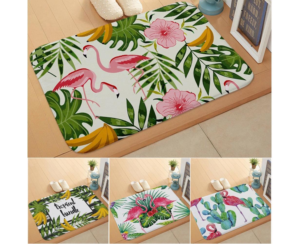 Stylish Flamingo Rug Kitchen Bathroom Anti-slip Doormat Carpet Floor Mat Home Decor — image 2
