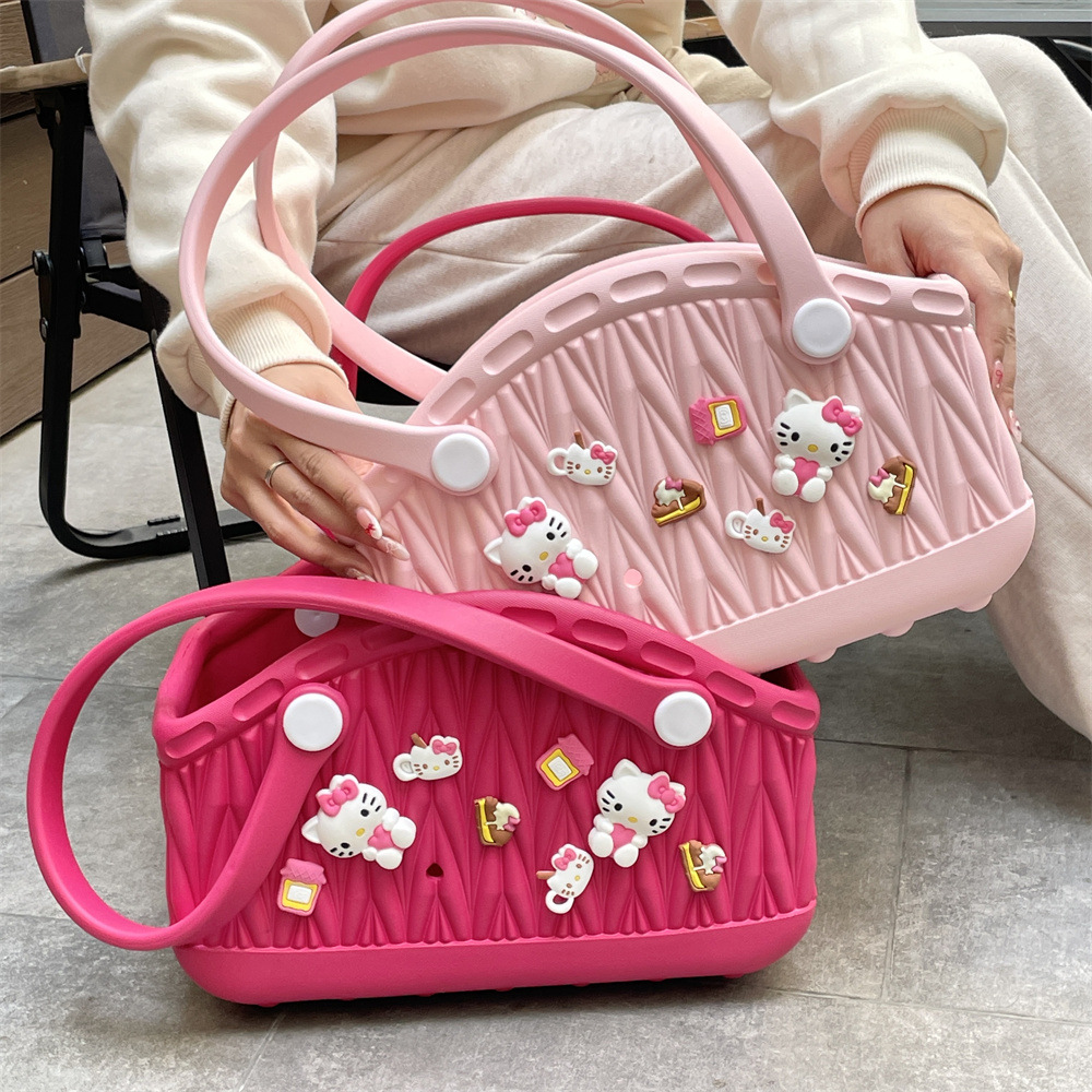 Stylish Handbag - Spacious with Decorative Elements(Dark Blue) โ image 3