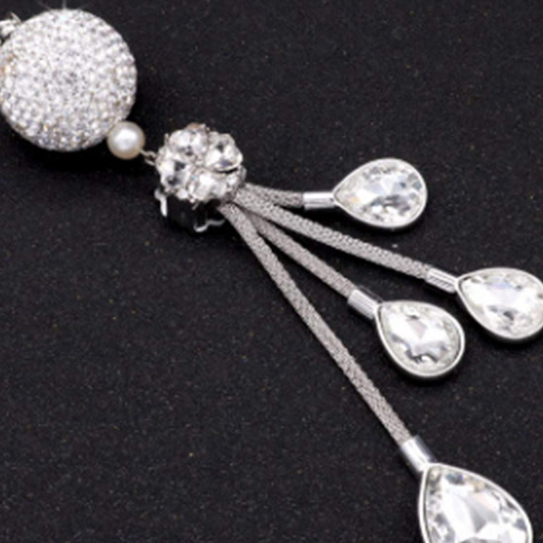 Car Rearview Mirror Pendant Car Rhinestone Interior Ornaments Car Decorative Pendant Ornaments — image 3