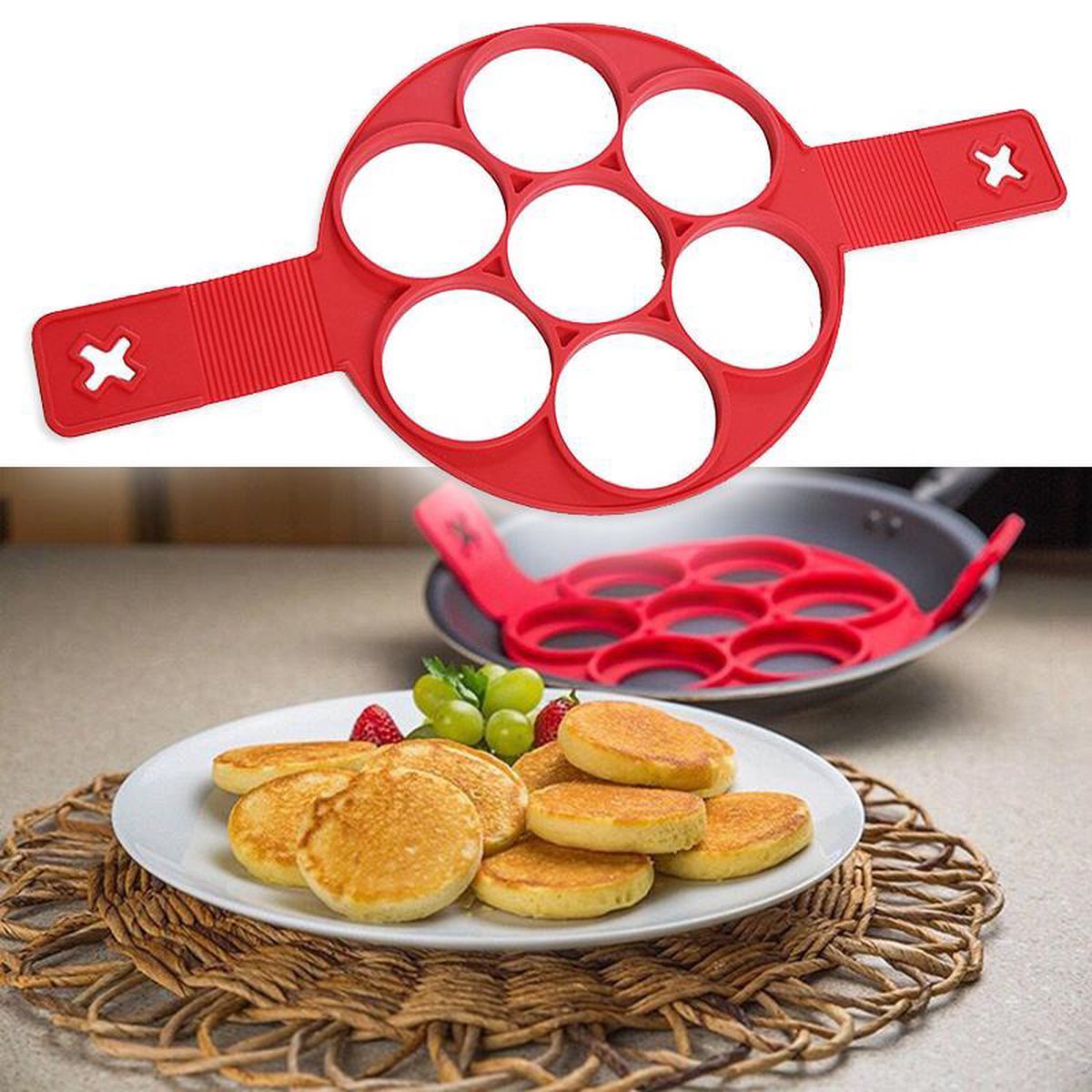 Silicone Pancake or Egg Baking Mold — image 2