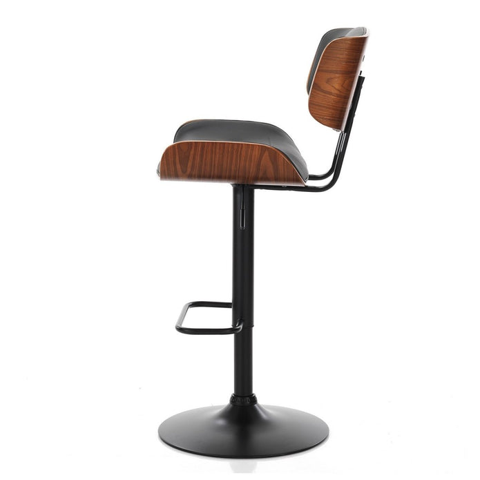 SERENITà European Wooden Black Modern Bar Stools Swivel Bar Stool Chair Counter Height Bar(Black)stool with 360 Degree Swivel Seat — image 5
