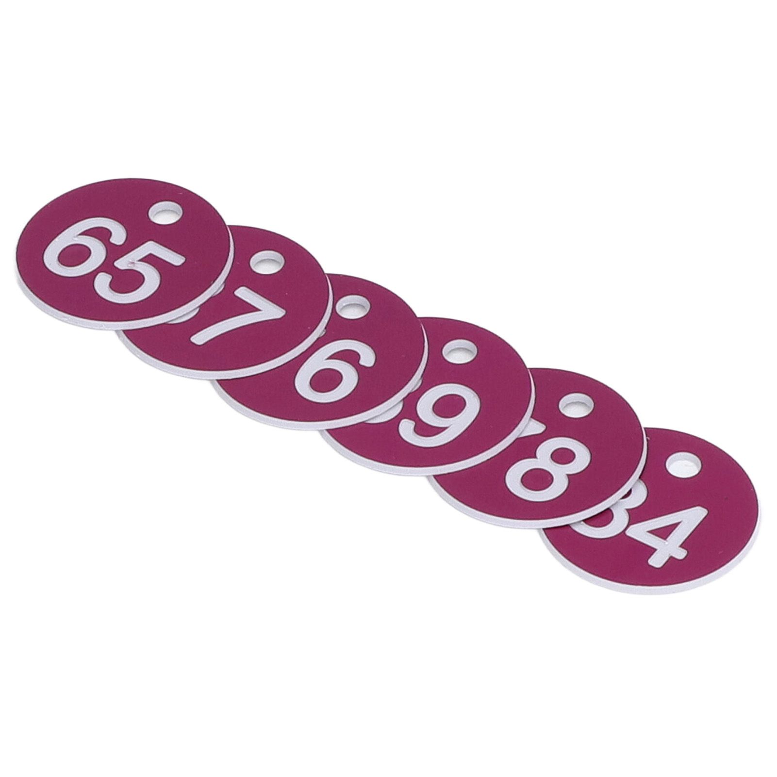 50Pcs Numbered Label Round Simple Beautiful Beehive Tag Breeding Supplies for Beekeeping Animal HusbandryNumbers 51 to 100 Purple — image 5