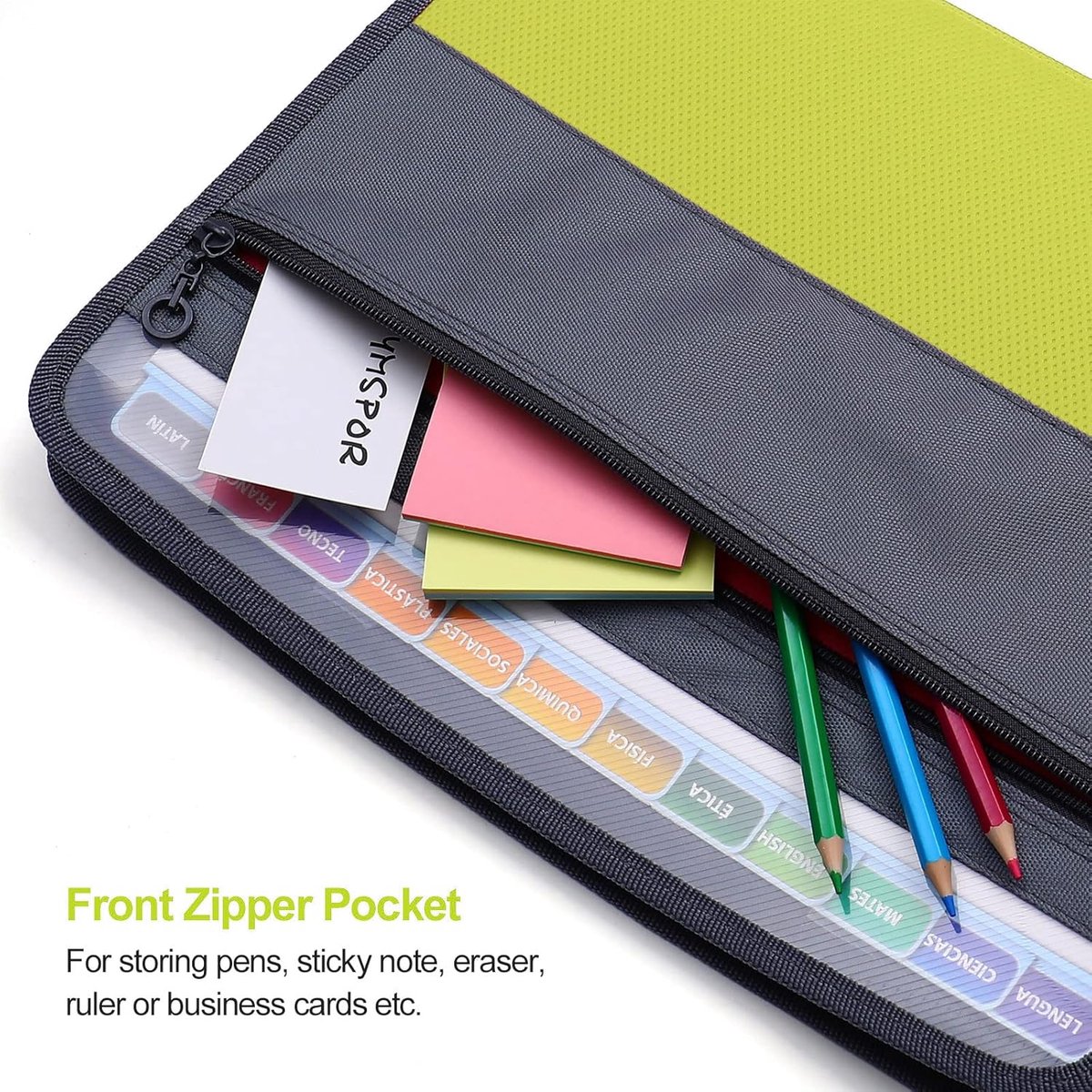 Project Folder - A4 - Foldable File Folder with Tabs - 13 Compartments - Storage Folder/Sorting Folder - Compartment Folder - Durable Plastic Document Folder — image 3