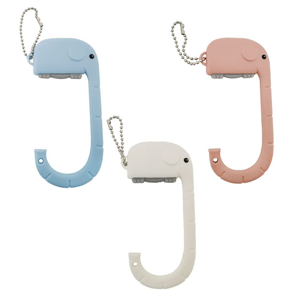 Desk Hook Purse for Table, Portable Shopping Bag Holder Hooks 3 PCS Cute Creative Elephant Shaped Under Shelf Used to Hang Handbags