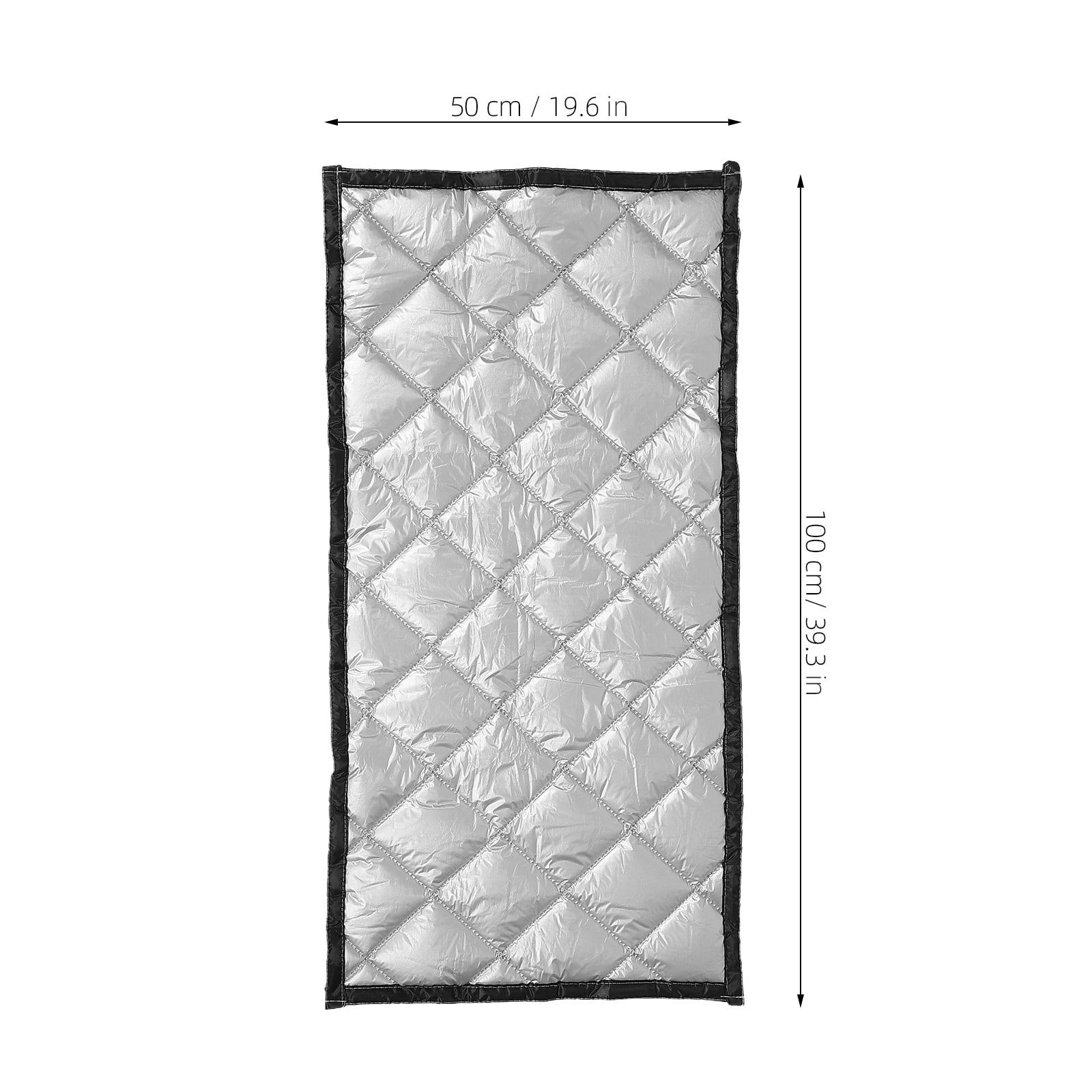 Thermal Insulated Soundproof Curtains Silver Oxford Cloth Noise Cancelling for Home Theater 1Pack — image 2