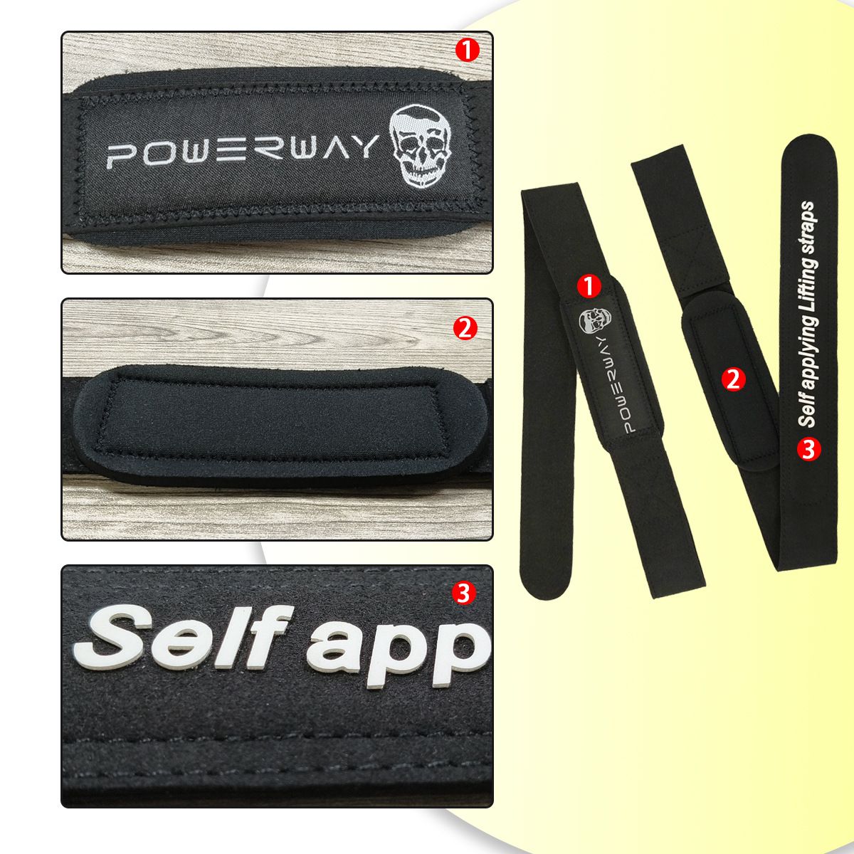 Wrist Guards Silicone Deadlift Fitness Support 2Pc Black-automatic model — image 6