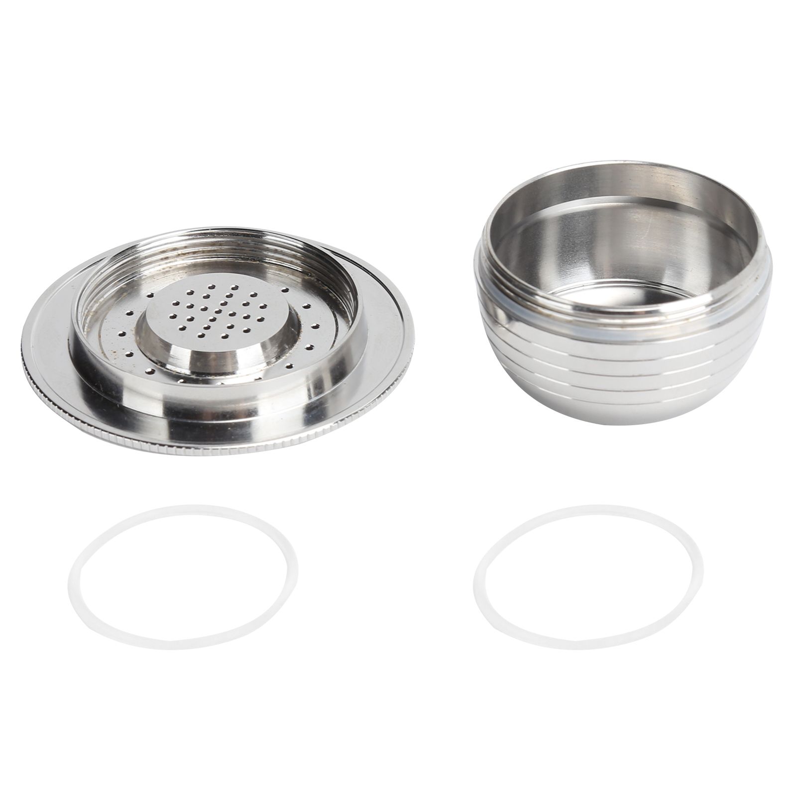 Coffee Capsule Kit with Spoon Brush Gaskets Reusable Coffee Filter Cup Fit for BIALETTI — image 3