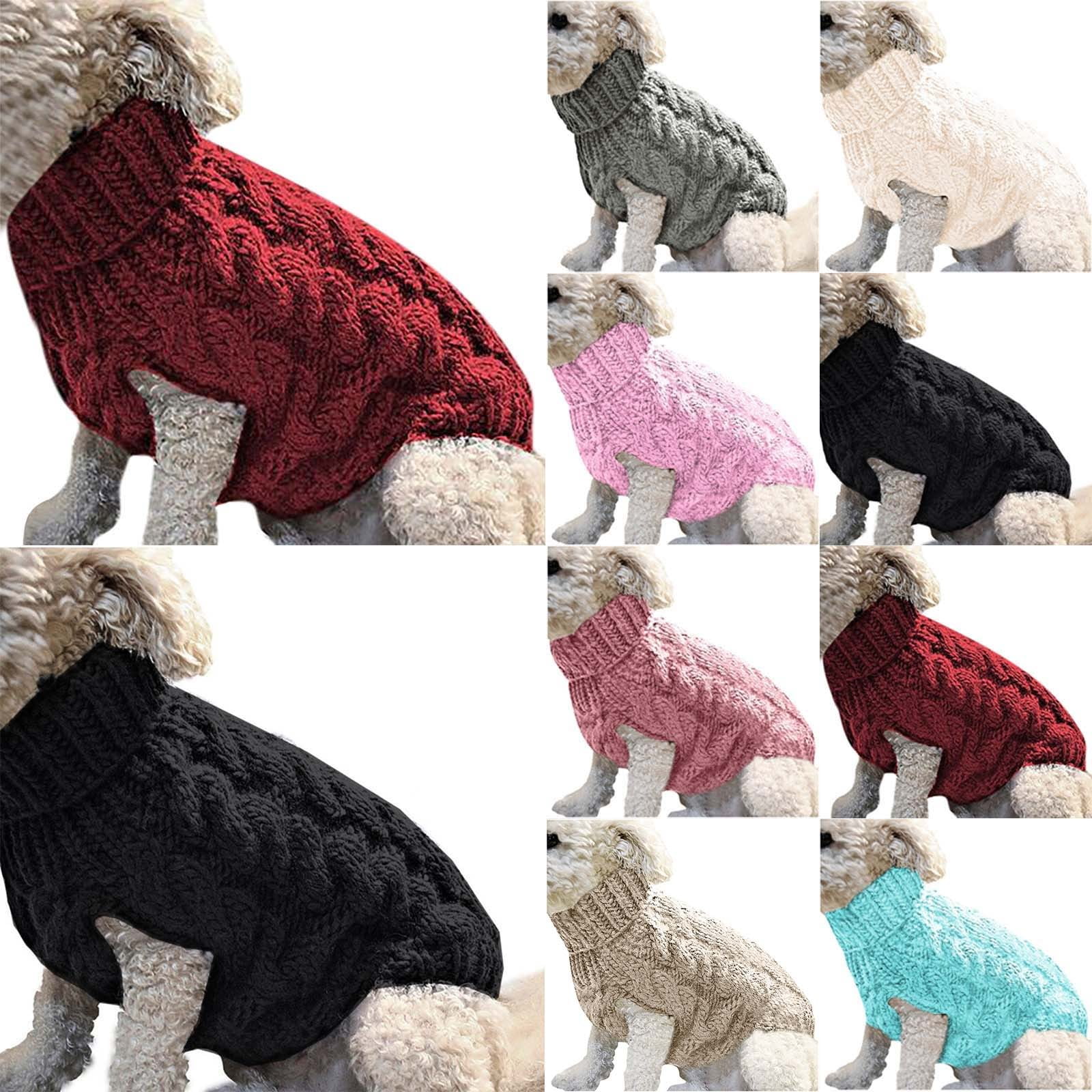 Dog Sweater for Small Medium Dogs, Warm Comfortable Winter Pet Clothes, Cute Knitted Sleeveless Pet Sweaters for Puppies, Cats, Dog Apparel & Accessories S Hot — image 6