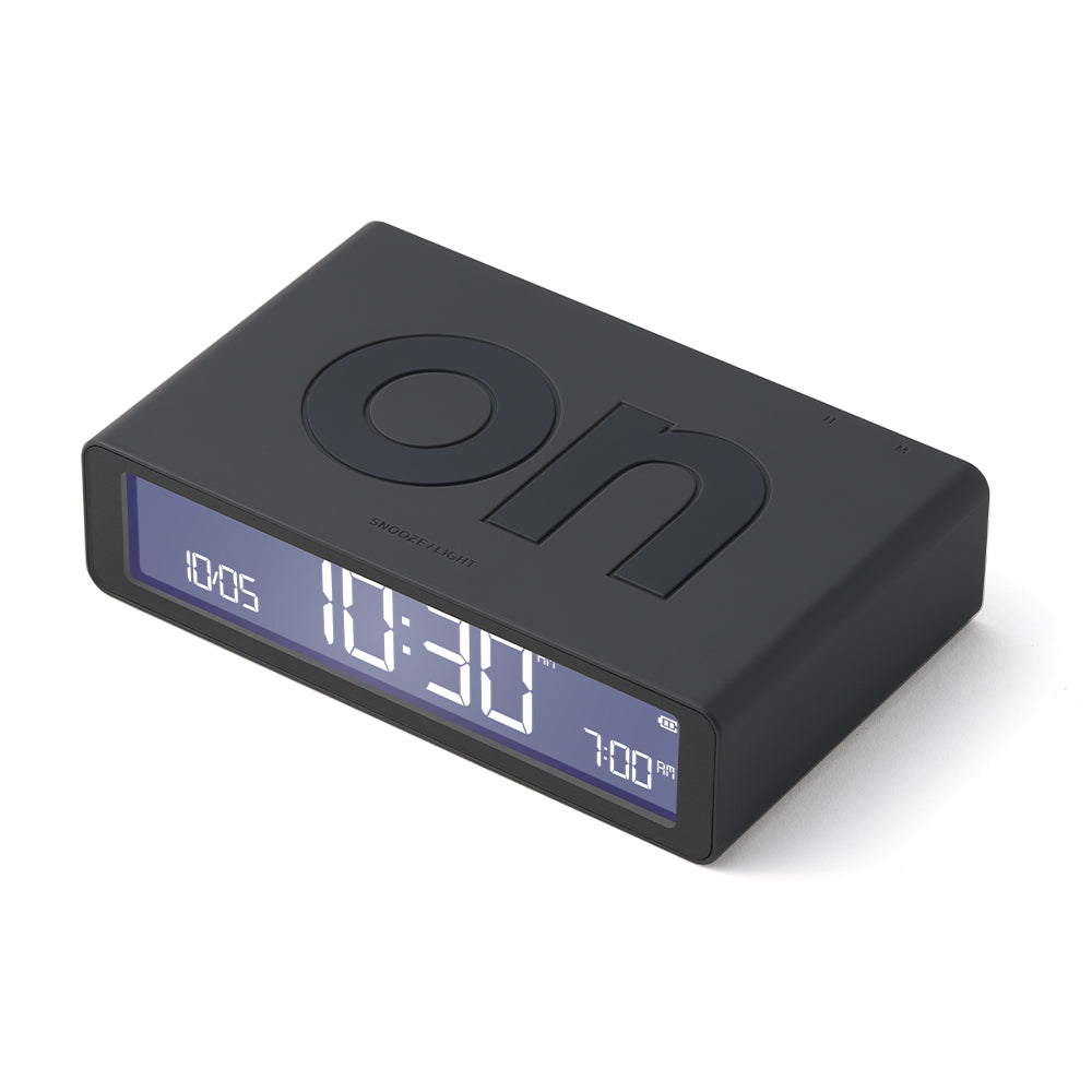 Lexon Flip Classic Reversible Alarm Clock - Grey — image 2