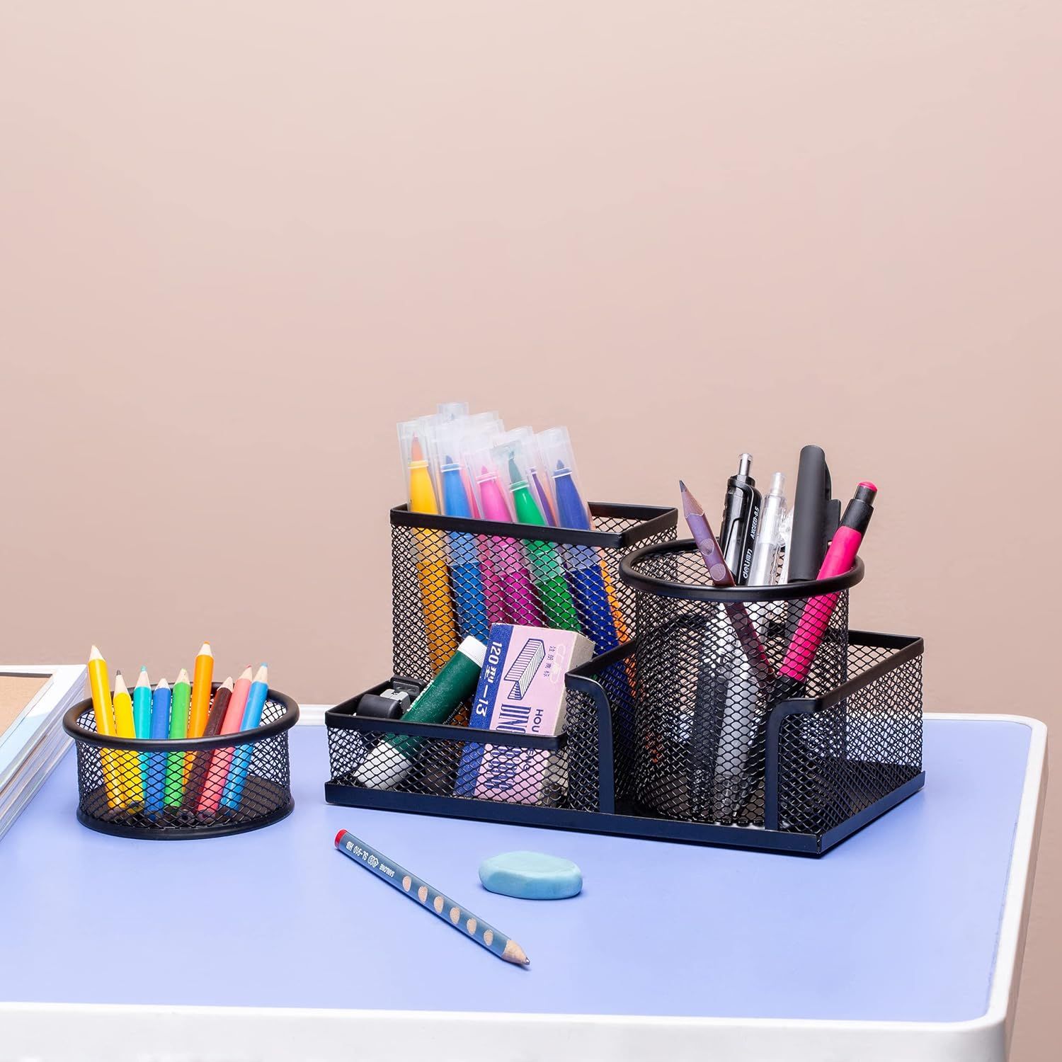3-set Desk Organisers, Pen Holder For Stationeries & Pencils, Accessories โ image 6