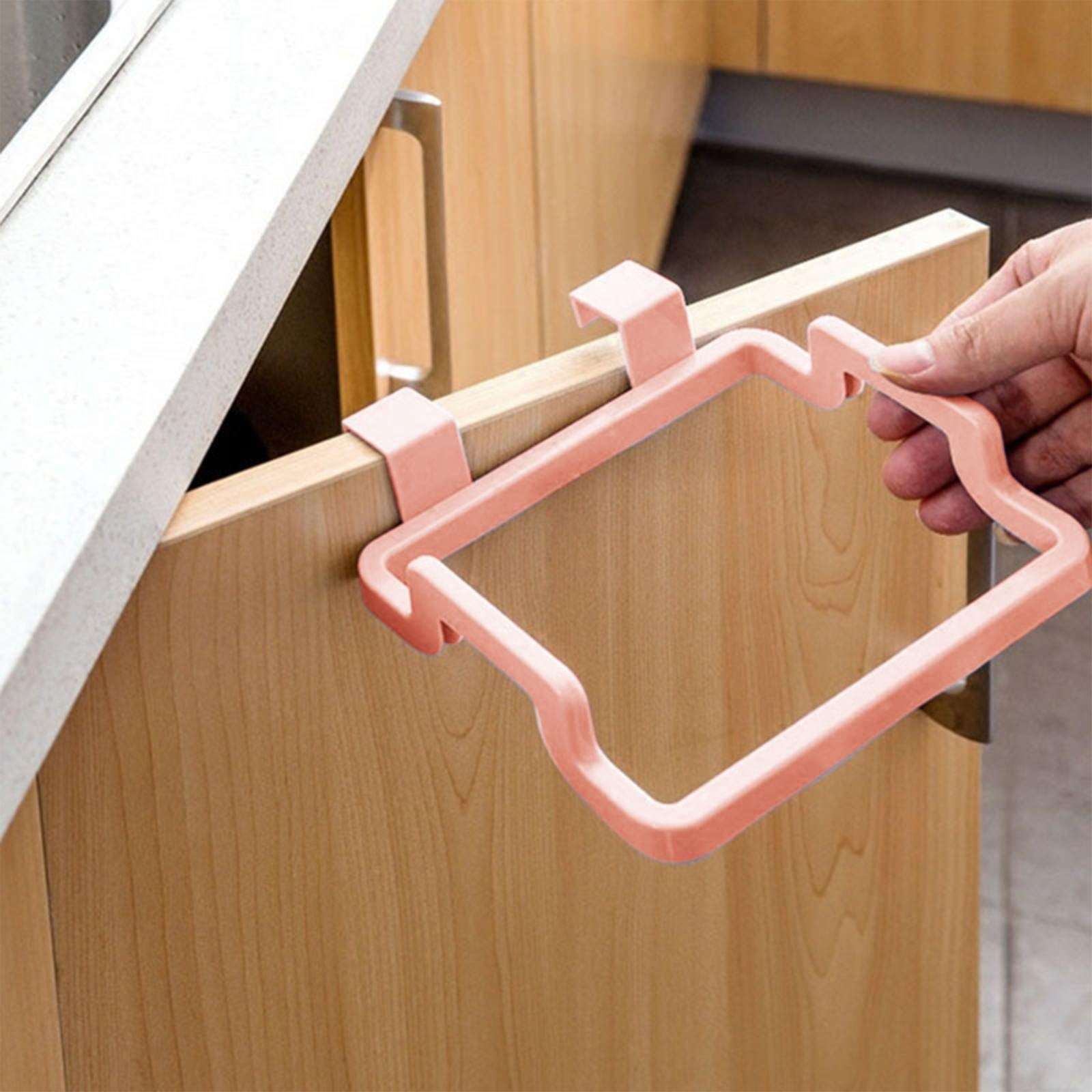 Trash Bag Rack, Hanging Trash Can, Kitchen Supplies, Garbage Bag Holder, Hanging Garbage Bag Holder Suitable for Kitchen Cabinet Doors Portable Kitchen Garbage — image 2
