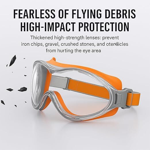 Christmas gifts Anti-Fog Safety Goggles, Outdoor Wind & Dust Protection, Clear Vision Lab & Work Goggles for Aussies(grey) — image 6