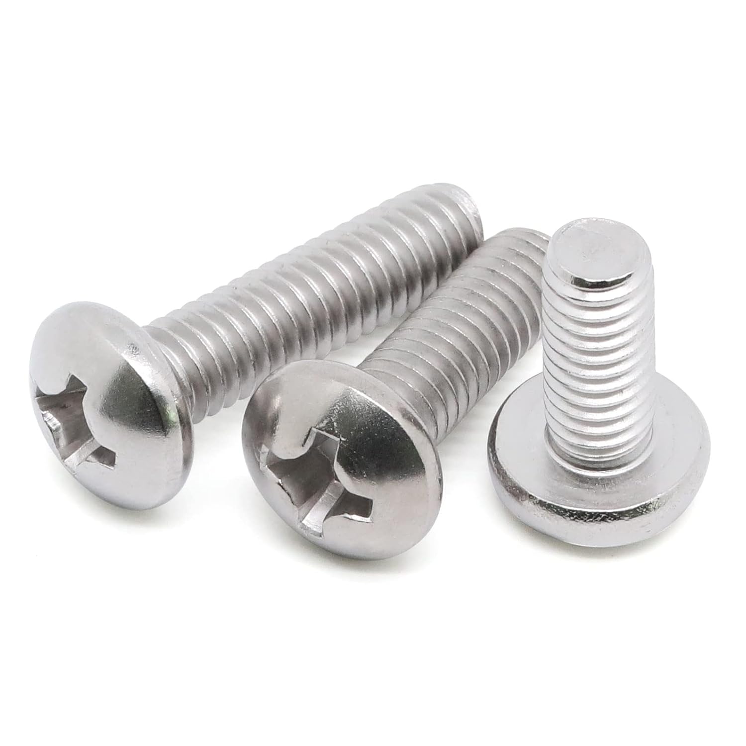 8-32 × 1/2" (1/4" to 3" Available) Pan Head Machine Screws, Full Thread, 304 Stainless Steel 18-8, Pack of 100 — image 5