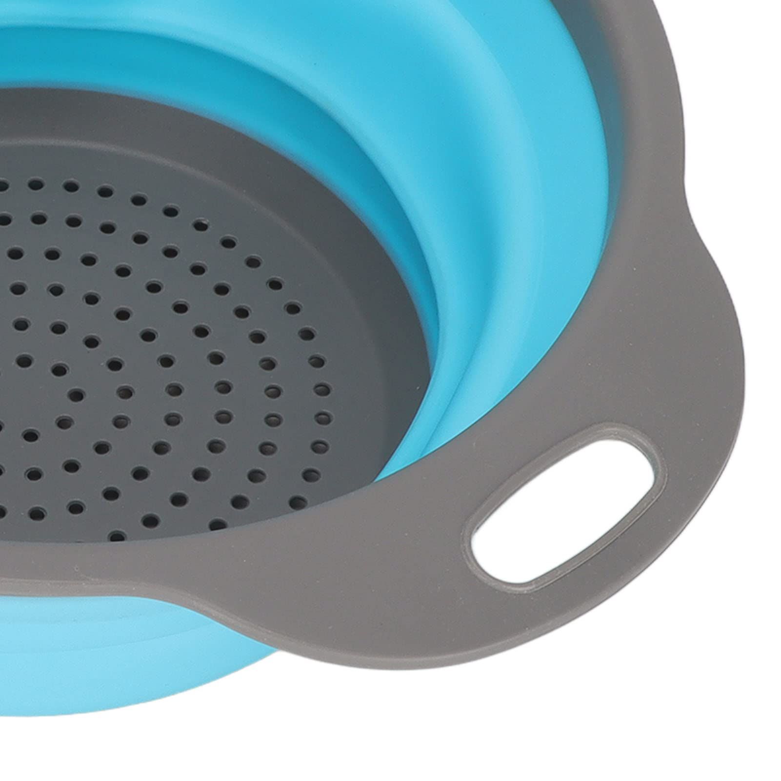 Collapsible Colanders Folding Strainers Colander/Strainer Set Silicone kitchen Strainer Space-Saver — image 3