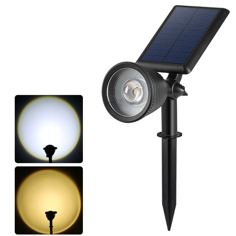 2PCS Solar Powered Sunset Spotlight Outdoor Waterproof Spot LED Accent Landscape Uplight for Outside Trees, House Flag, Sculptures