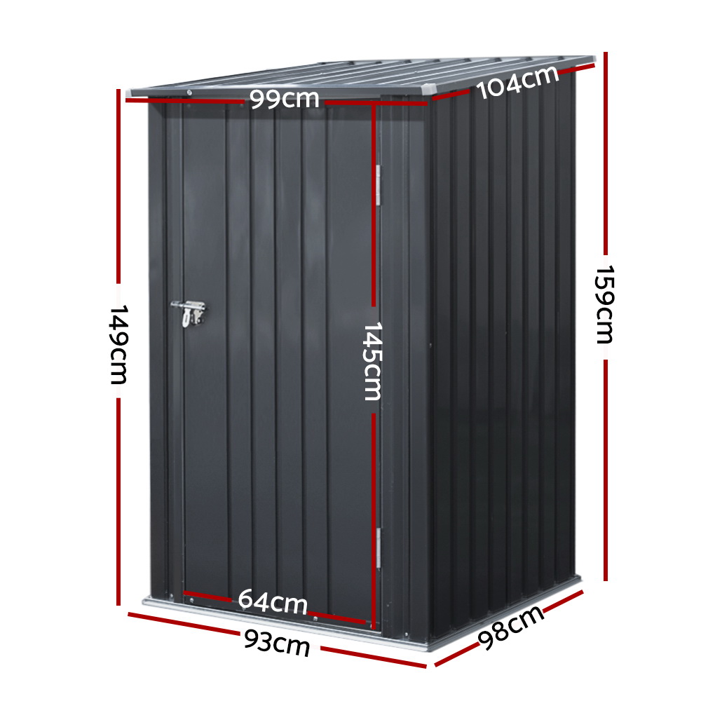 Giantz Garden Shed 0.99x1.04M Sheds Outdoor Tool Storage Workshop House Steel — image 2