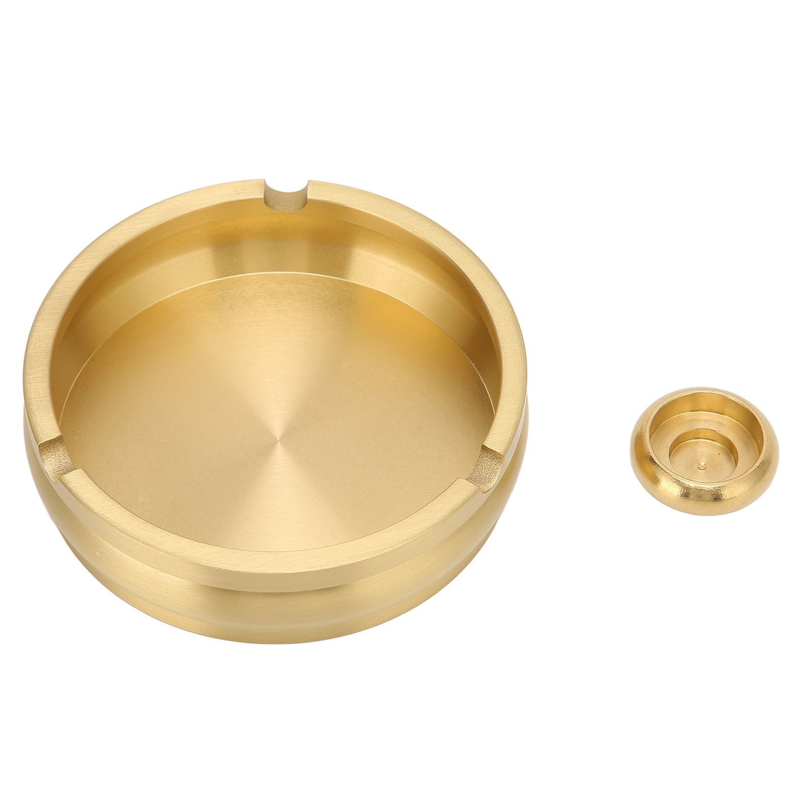 Copper Cigarette Ashtray Rust Proof Anti Corrosion Simple Modern Style Ashtray for Home Office Bar Cafe Hotel Restaurant โ image 2