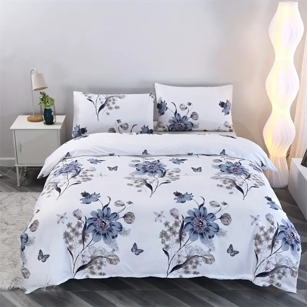 Dreamfields - Ever Floral Quilt Cover Set - (2pcs, Single Size)