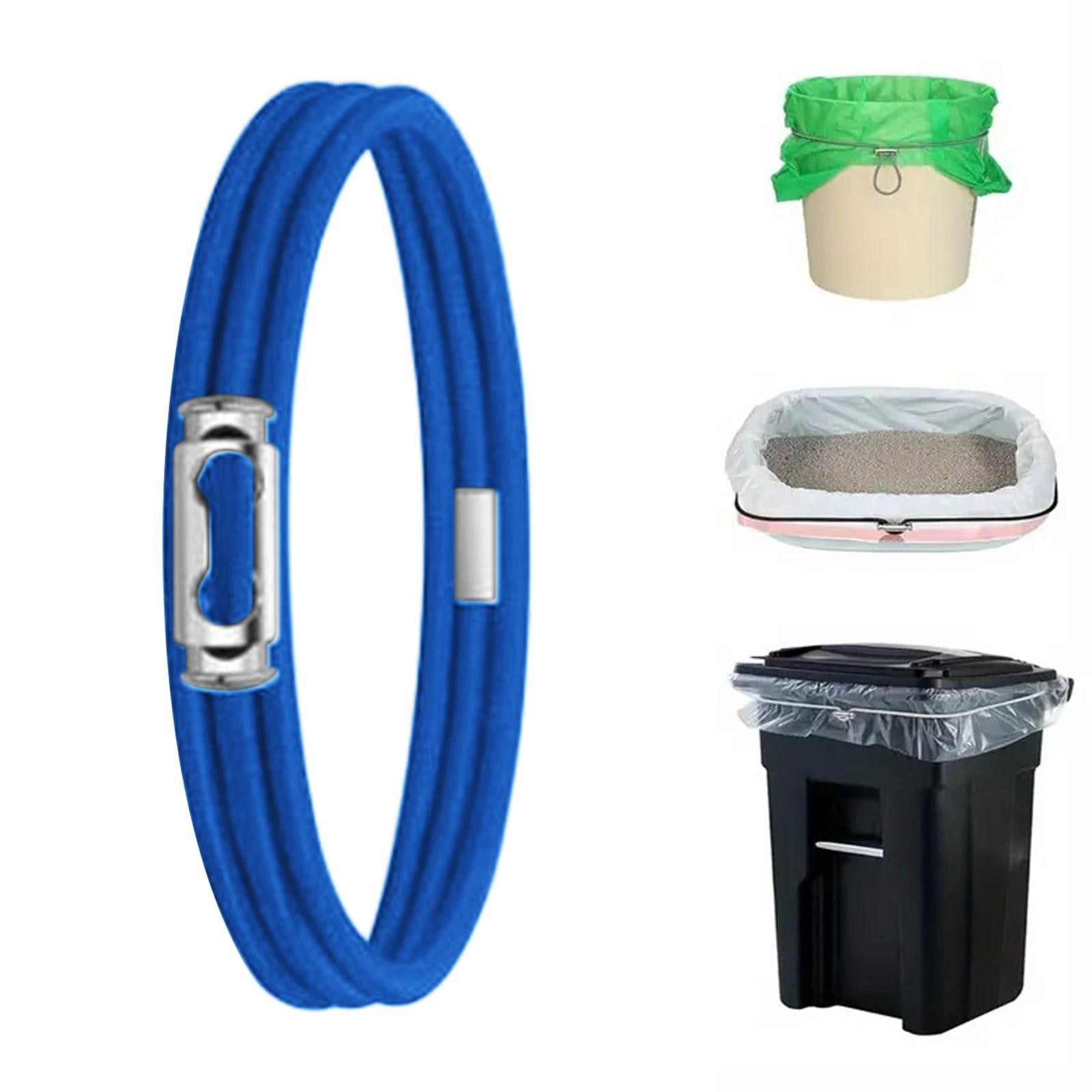 Garbage Can Rubber Bands,Multifunction Litter Box Bands,Fits 13-30 Gallon Bins, Heavy-duty Trash Can Bands to Hold Garbage Bags in Place, Trash Bag Holder Band — image 2