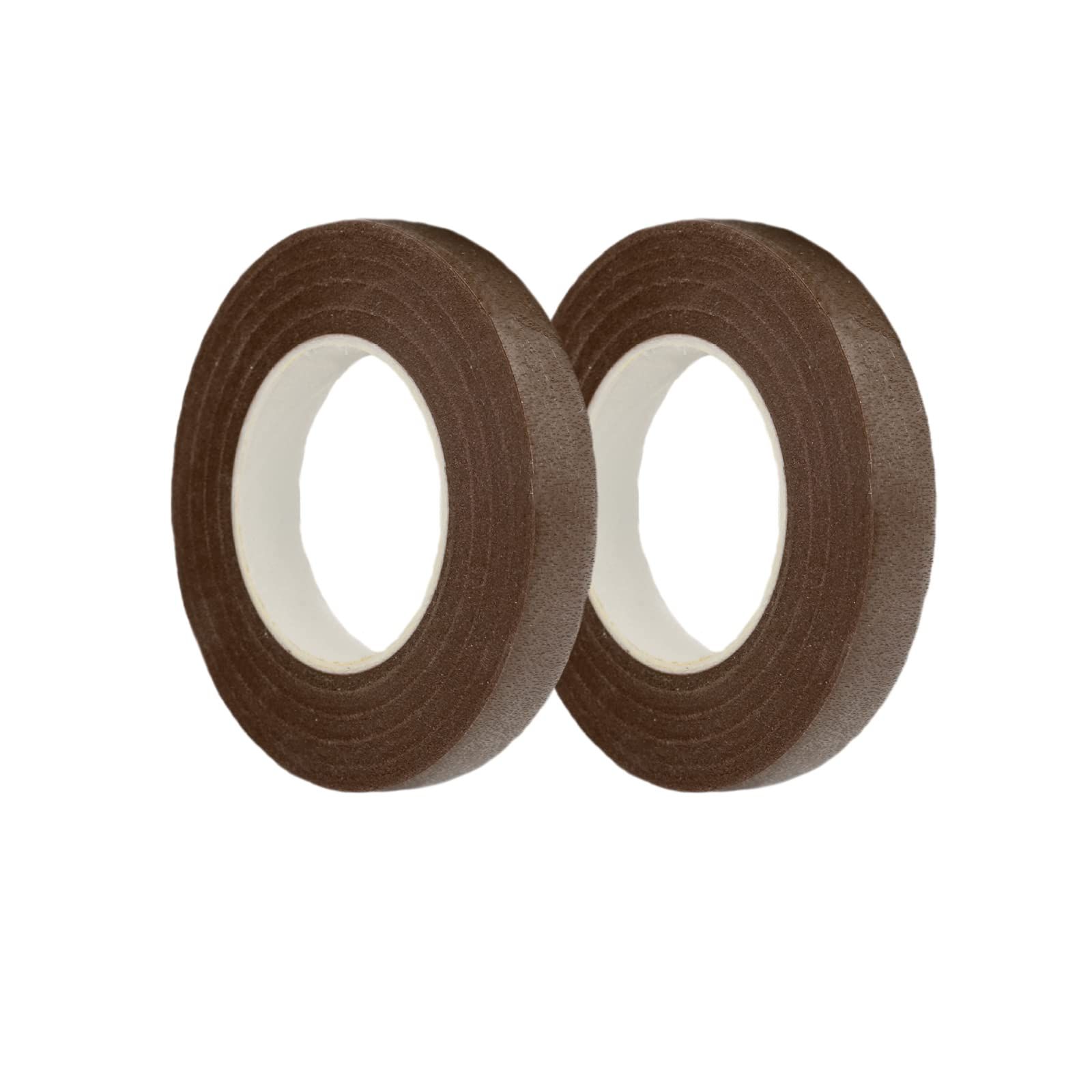 Floral Tape 0.43 inch Flower Tape Brown Floral Tape for Bouquets Floral Arranging Stem Wrap Craft (Brown, 22yards) — image 2