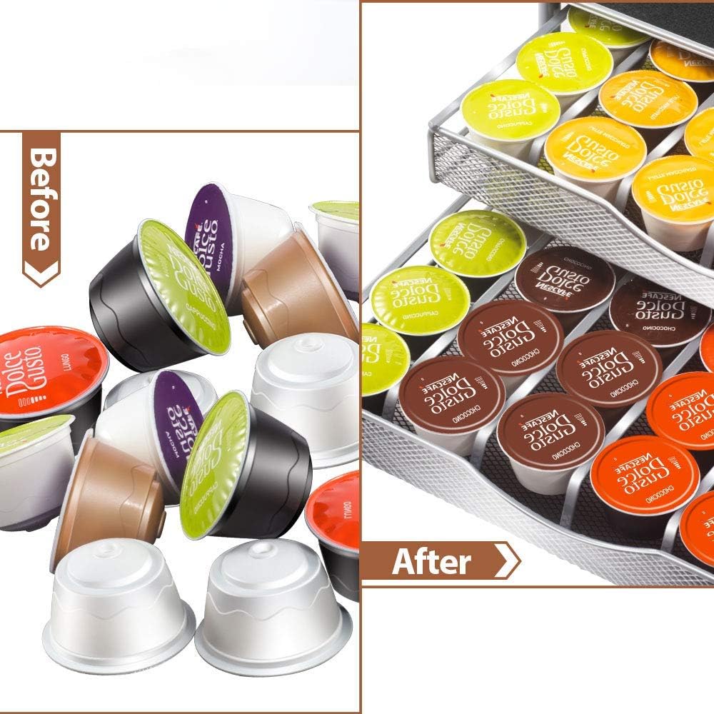 CARLA HOME K-Cup Coffee Pod Drawer for 72 Coffee Pods Storage for Home Kitchen Counter Organizer — image 5