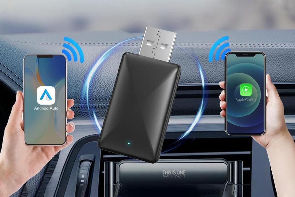 2 In-1 Wired To Wireless CarPlay Android Auto USB Car Dongle Connect Box — image 6