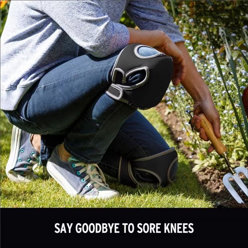 Garden Sponge Knee Pads, Neoprene Anti-Slip Kneeling Cushions, for Gardening, Housework &Outdoor Work (1 Pair) - Black โ image 5